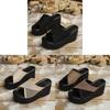 Große Schlupf-Flatsandalen mit Stoffobermaterial für den Sommerurlaub