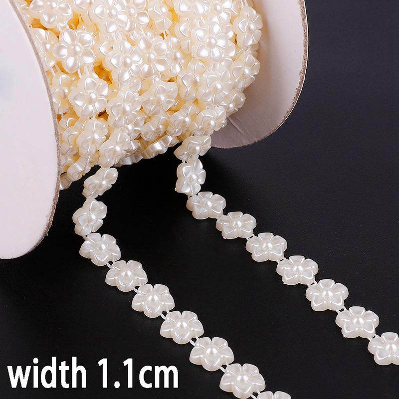 Round Sun Rose Double Pearl Chain for Wedding & DIY Hair Accessories