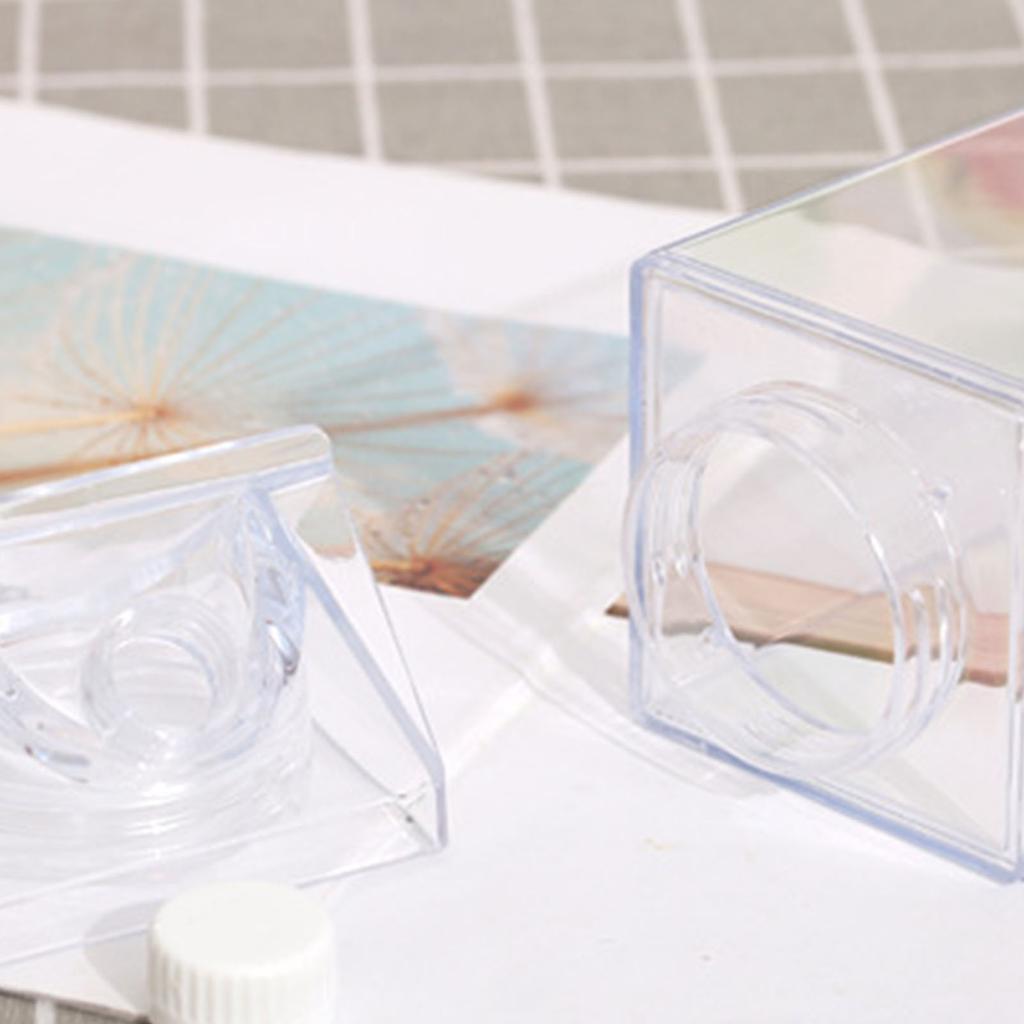 Milk Carton Water Bottle Large Capacity Sealed Leakproof Food Grade PP Plastic Rectangle