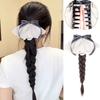 Boxing Braided Bow Lace Hair Bands Ponytail Hair Extension Twist Braid Wig  Daily