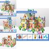 Wooden Castle Building Blocks Set For Kids With Diy Construction And Parentchild Interaction