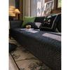 Light Luxury Sofa Cushion Four Seasons Universal Chenille Cover Cloth Black High-Grade Non-Slip Anti-Scratching Cover Blanket