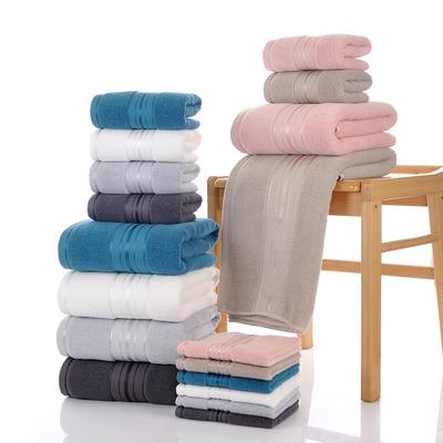 Mehrgrößen A-Klasse Baumwollhandtuch-Set 3-teilig Badetuch Schnelltrocknend Hypoallergen für Banja & Home-Spa