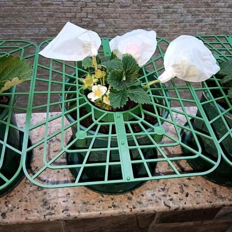5/20sets Strawberry Stand Plant Frame Climbing Supports Trellis Space Saving Install Friendly Balcony Patio Garden Growing Tool