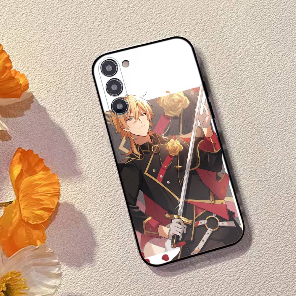 Ensemble Stars Game Hakaze Kaoru Phone Case Black Silicone Soft For Samsung Galaxy A73,A72,A71,A70,A53,A52,A51