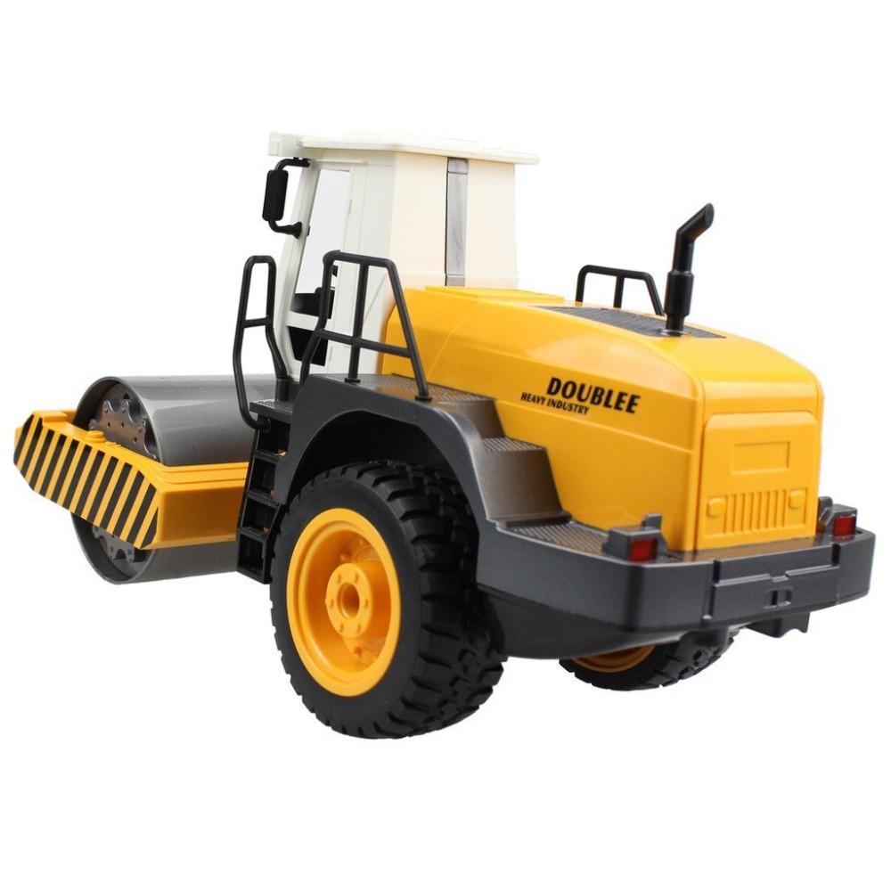 Double E 1/20 E522 Big Rc Truck Tractor Road Roller 2.4G Remote Control Car Single Vibrate Engineer Vehicle Model Kids Toys Boys