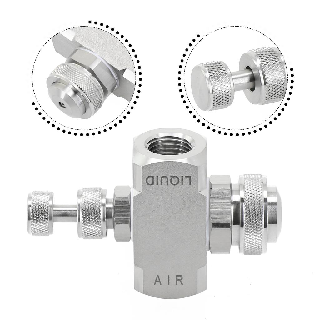 1/4 For BSPT Low Pressure Misting Nozzle Air Atomizing Function with Adjustable Flow and Efficient Dust Control