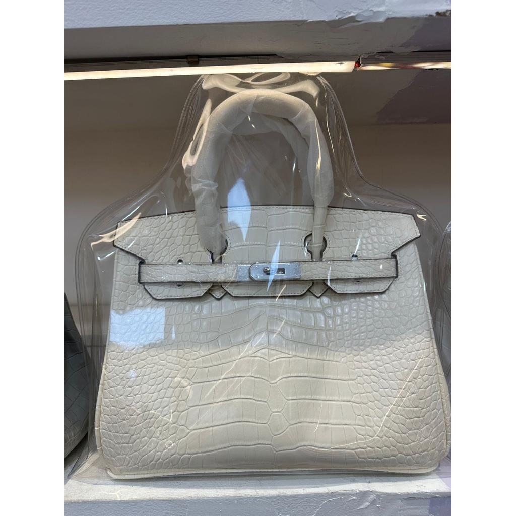 Geantă platinum cu model crocodil transfrontalier 20/25/30 cm Modă europeană și americană geantă tote portabilă cu model piatră en-gros