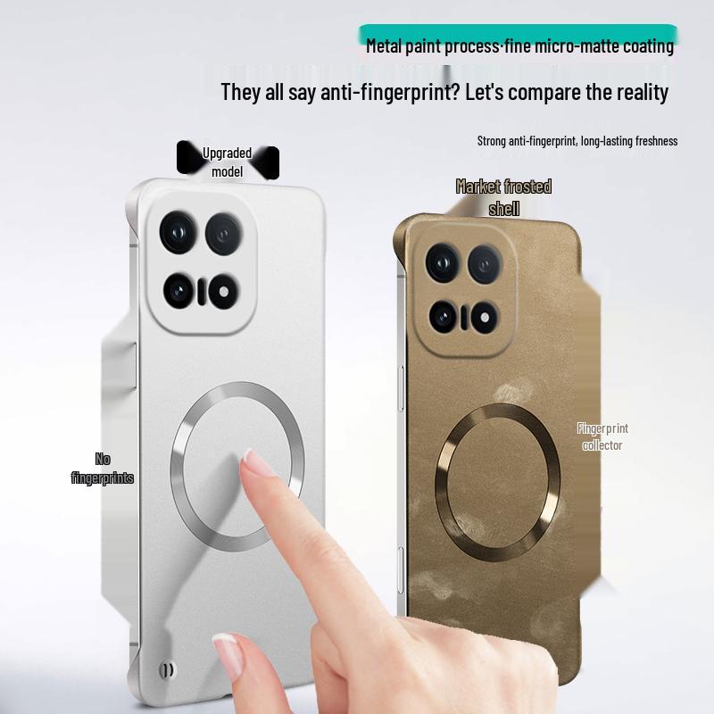 iQOO15 Ultra-Thin Frosted Magnetic Protective Phone Case - Semi-Wrapped, Anti-Fall Design