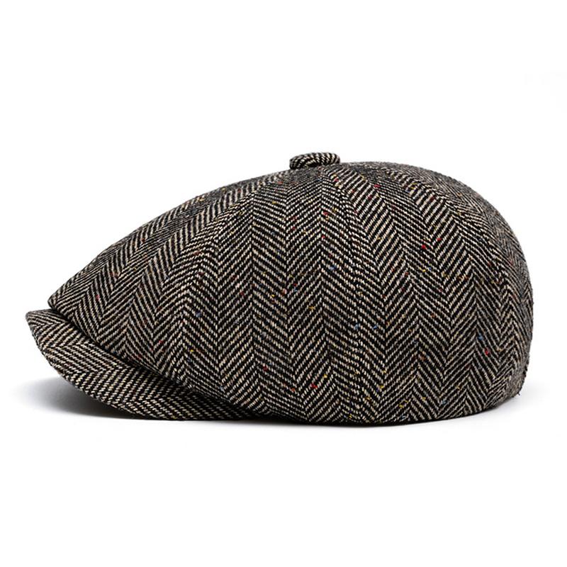 Men's Newsboy Cap British Vintage Beret Forward Cap