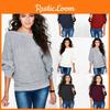 Stylish Women's Long Sleeve Baggy Ladies Pullover Knitted Oversized Sweater Jumper