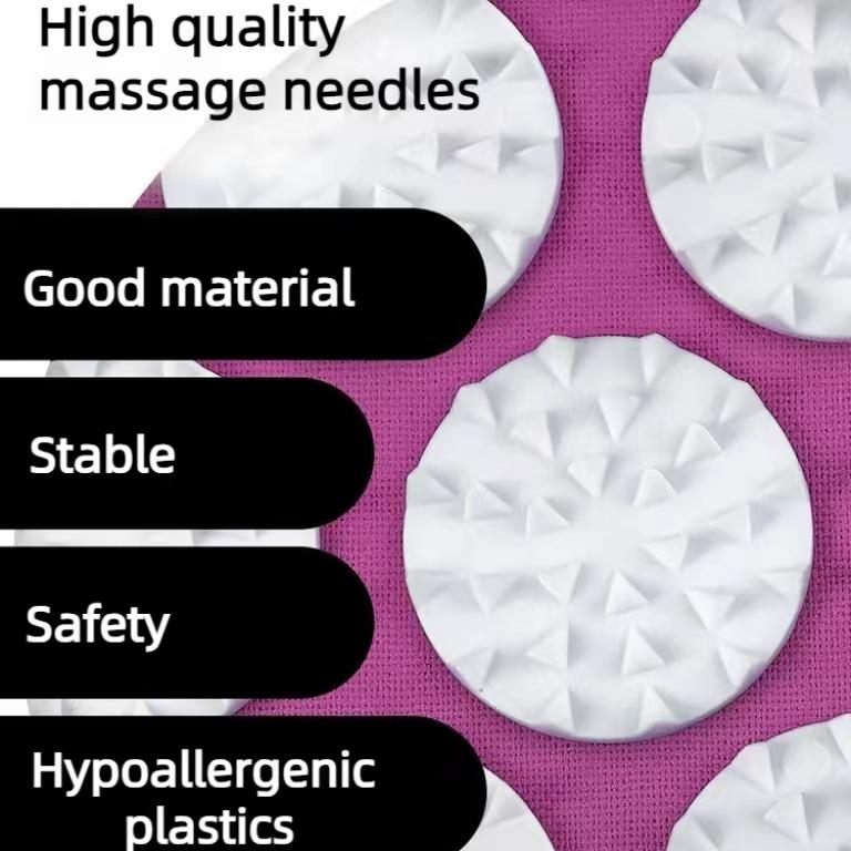 Covoraș de acupunctură pentru masaj 3 în 1 cu rolă pentru spate și gât