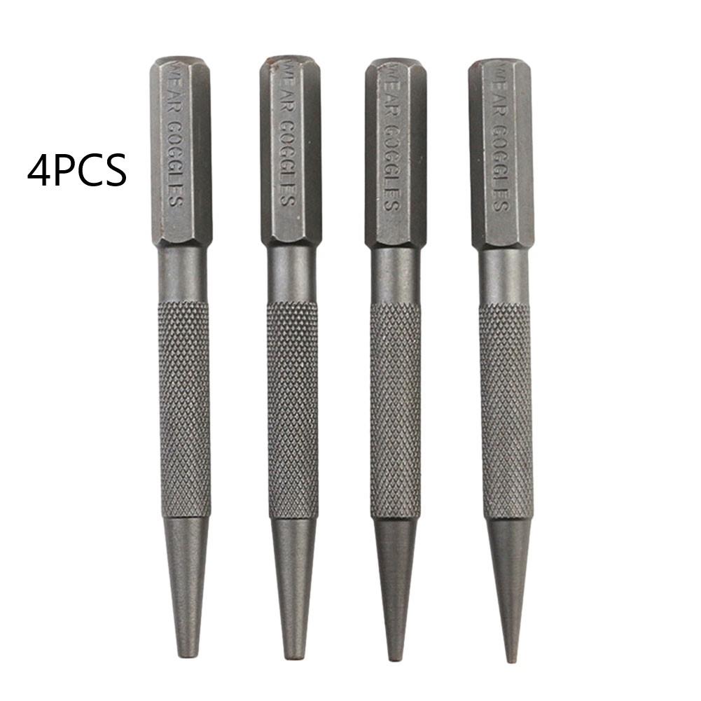 Brand New High Quality Practical Exquisite Center Punch Set Wood 1/4pcs And Center Punch Nail Hole Maintenance