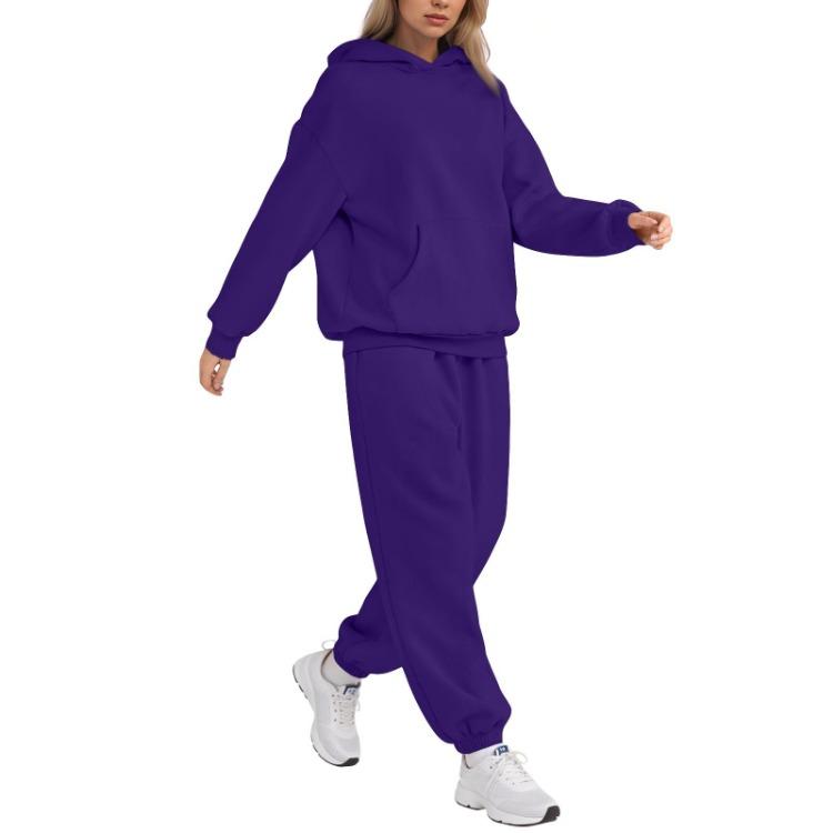 Womens Hoodie and Sweatpants Set 2 Piece Oversized Sweatsuit Fall Fashion with Pockets Baggy Outfits