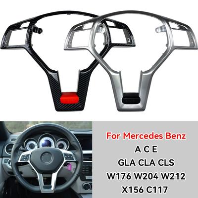 Chromovaná lišta krytu volantu pro Mercedes Benz AMG ABCE GLK GLA CLA CLS Třída W176 W246 W204 W212 W156 W117