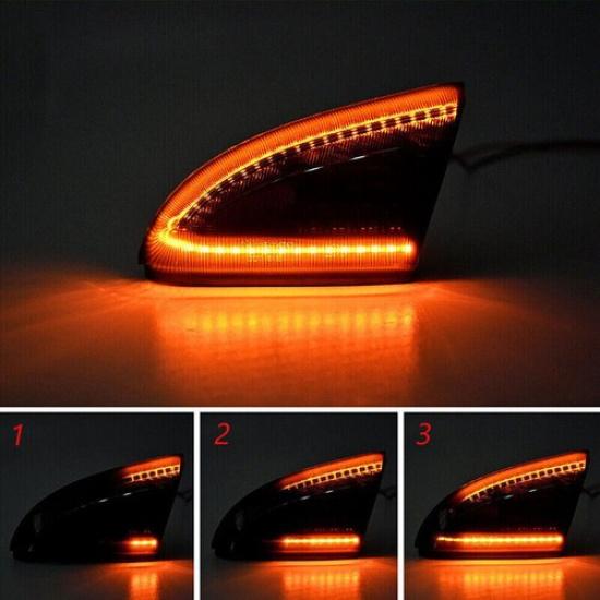 For Dodge RAM 1500~3500 Switchback LED Side Mirror Turn Signal Light Puddle Lamp