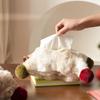 Plush Wall Hanging Tissue Bag for Living Room High-end Dining Table Bedside Storage Bag Milk Oil Wind Napkins Smoking Paper Box