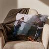 blue Butterfly Life is Strange Pillow Case Antidustmite Pillowcase Invisible zipper silky short plush Sofa cushion cover