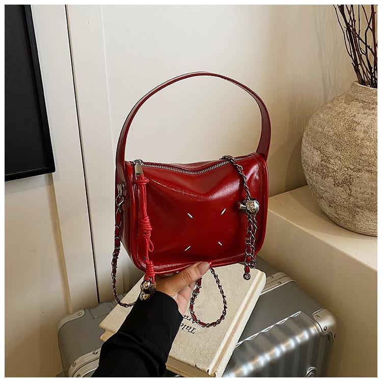 Popular silver chain bag small bag women's new fashion versatile messenger bag small square bag