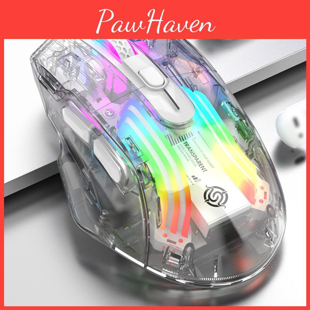 Wireless Wired 24g Bt50 Trimode Rechargeable Gaming Mouse 3600dpi Adjustable Esports Mice Rgb