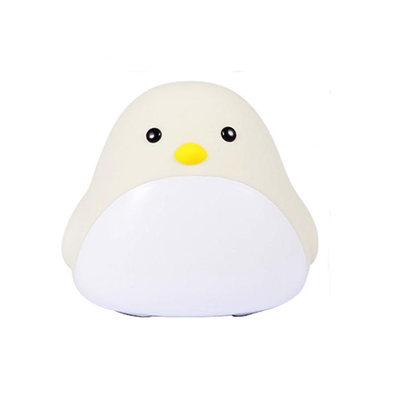 Time Bird LED Alarm Clock with USB Charging - Silent Cartoon Bedside Night Light for Bedroom or Dorm