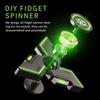 User Stress Stress  Ease Figets Plaything Fidgeting Spinner Metal Alloy Gyro Luminous Hand Stress Relief Toy Boy Adults Gifts
