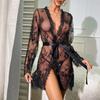 "Sexy Mesh Lace See-Through Nightdress: European & American Lingerie Pajamas"