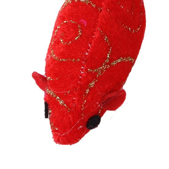Cat Toy Built-in Catnip Plush Mouse Interactive Toy Cat Teaser Pet Feather Toy New Year Gift