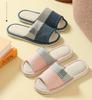 CHFUDUO Set of 2 and 2 Indoor Slippers for Stylish Cotton and Linen Solid Room Shoes Size Slippers, 4, Men's Women's, Guests, Washable, Slippers,