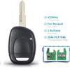 433MHz Autoschlüssel Fernbedienung 1 Taste Fernbedienungsschlüsselgehäuse für Clio 2 Fernbedienung Schlüsselgehäuse Kompatibel mit Re Nault