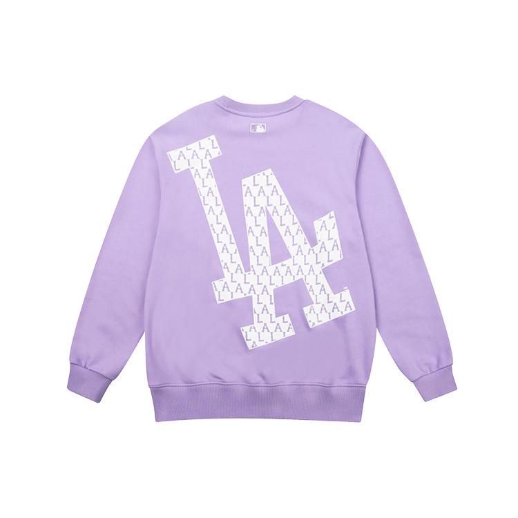 MLB Old Flower Sweatshirts Unisex Purple Crew Neck Moderate Regular 31MTM2111-07V XL