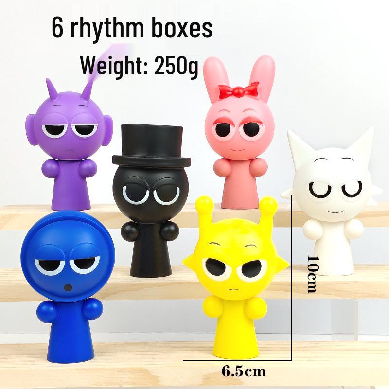 Sprunki Rhythm Music Box Figurine - Game Model Toy for Kids
