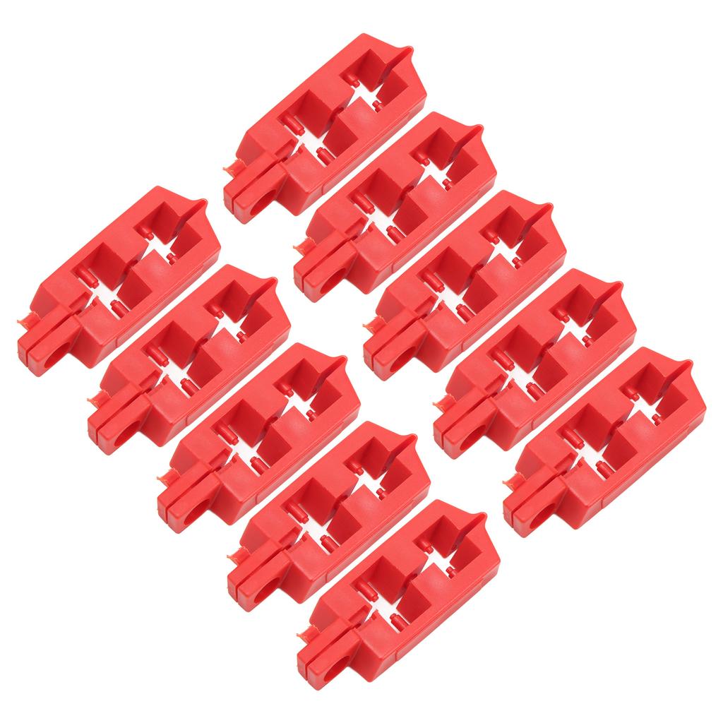 10Pcs Snap On Circuit Breaker Lockout PA Nylon Energy Isolation Safety Circuit Breaker Lockout