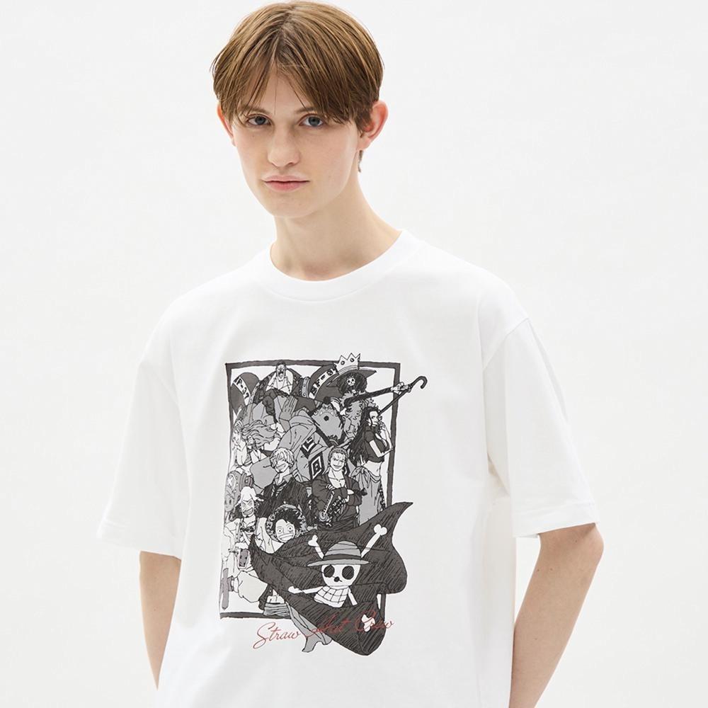 

Футболка с короткими рукавами Gu By Uniqlo Graphic, цельная 1 00 WHITE/XL
