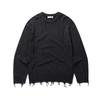 LEDEPT [Zhibanov X Le Dept] Garment Damage Round Pullover [3 Colors]