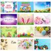 Easter Theme Background Cloth Egg Bunny Backdrop Photography Photographic Party Decor Background Photo Studio