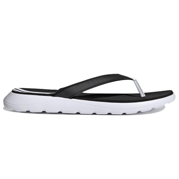 New Adidas Comfort Flip Flop 'White Black' Women's FY8656