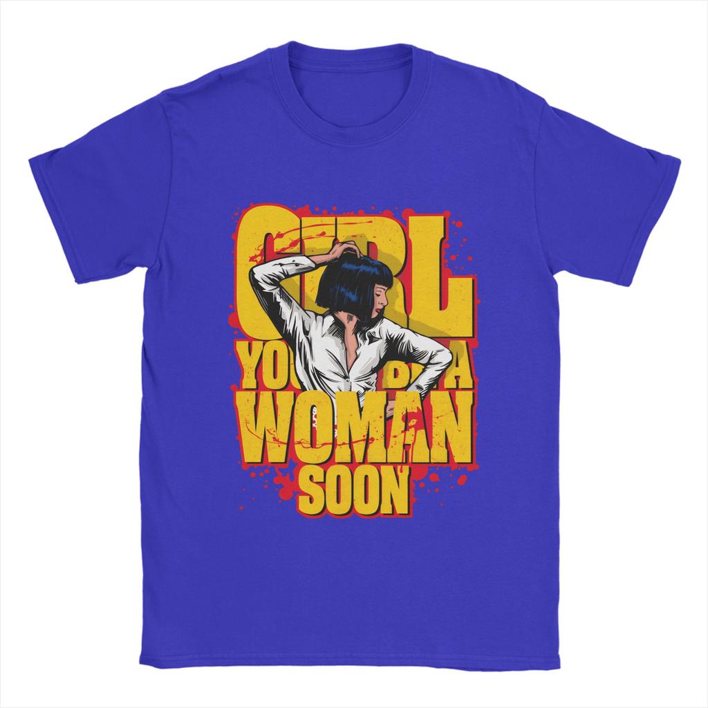 Pulp Fiction Pulp Girl Baumwoll-T-Shirt Für Unisex Sommer Y2K Lustige T-Shirts Rundhals Mode-T-Shirt Große Größen Günstige Kleidung