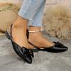 Xiaoxiangfeng Bow Pointed Single Shoes New French Fairy Empty Head Sandals After Side Empty