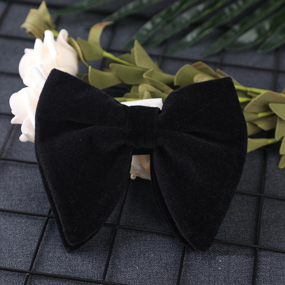 Christmas Gift Women Formal Wear Accessories Bow Knot Bow Tie Horn Bow Ties Neck Tie Planted Velvet