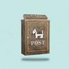 Large Weatherproof Outdoor Letterbox Aluminum Metal Post Box Decorative Mail