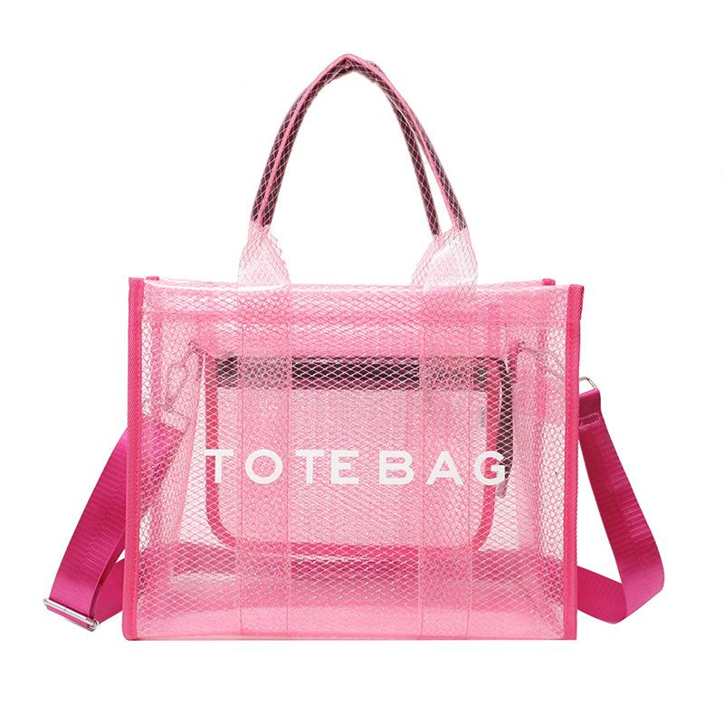 Sac à bandoulière transparent Mori ins pour femme, imprimé lettres, pour le travail et les courses, nouvelle collection hiver 23