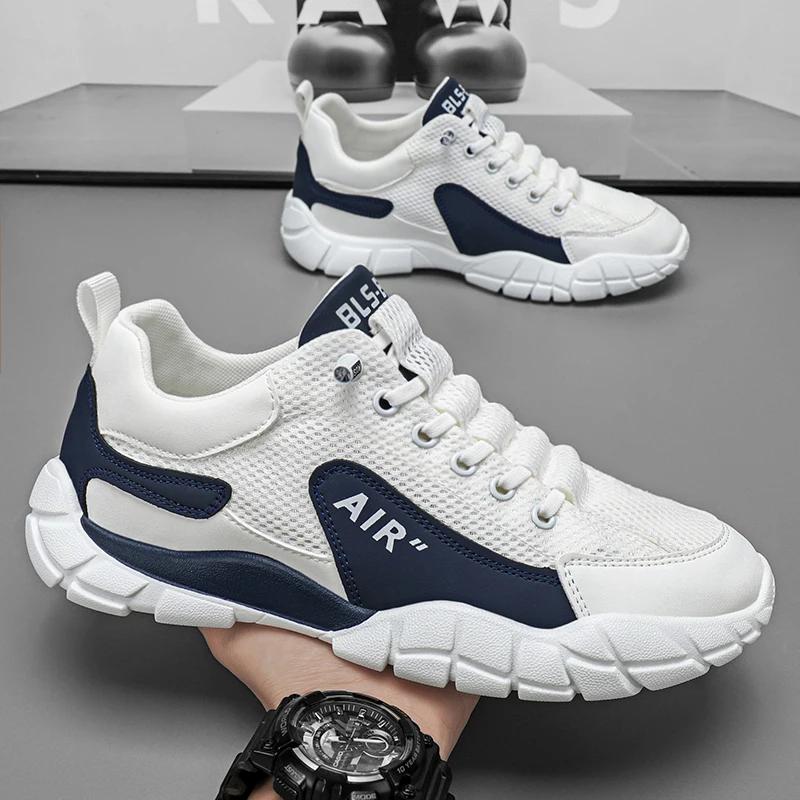 

Новые осенние мужские кроссовки, мужская удобная обувь на платформе, трендовая вулканизированная обувь на шнуровке, повседневные кроссовки Zapatillas 44