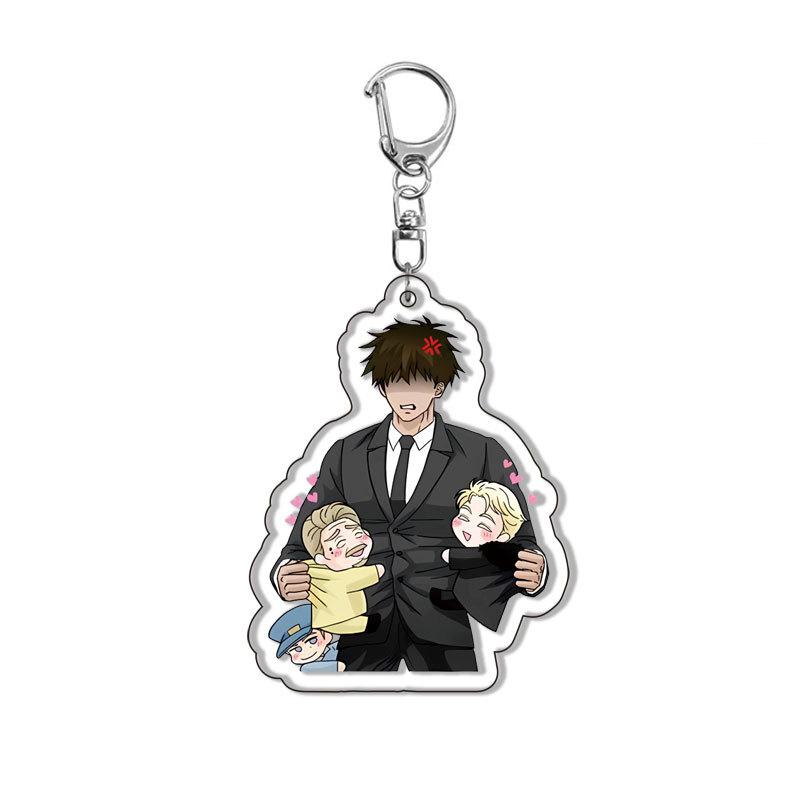 Cartoon Anime Anastasia Acrylic Keychain Fashion Students Y2K Cartoon Charm Backpack Keyring Jewelry Accessories Gift for Friend