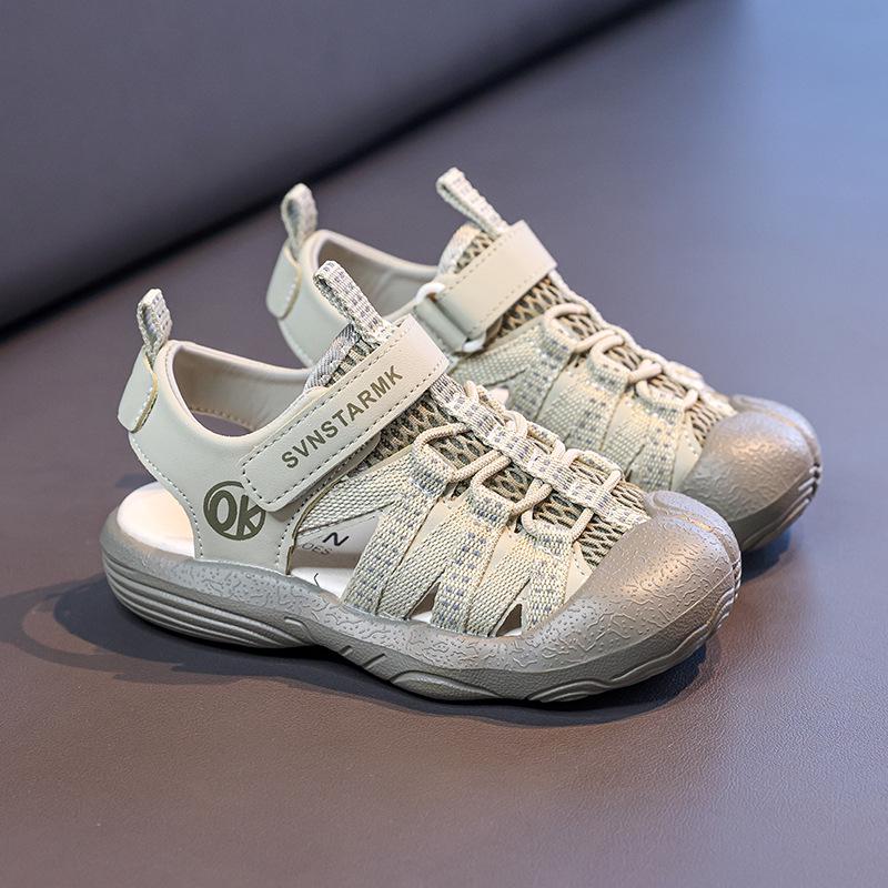 2026 Jungen Zehenschuh Anti-Kick Sportsandalen - Koreanischer Stil Weiche Sohle, Rutschfest, Mittlere & Große Größen