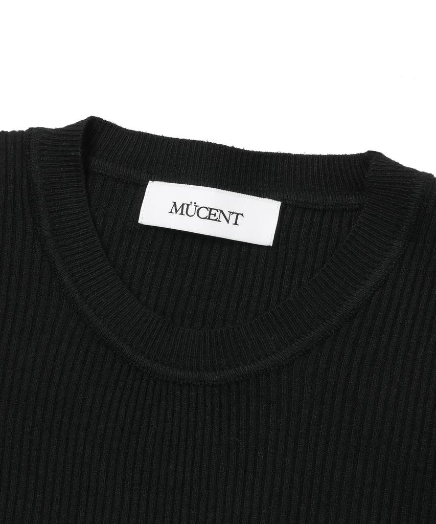 Mucent Arimo Round Neck Crop Ribbed Knit (3 Colors)