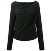 Sancai Elegant Cowl Neck Long Sleeve Pullover Blouse