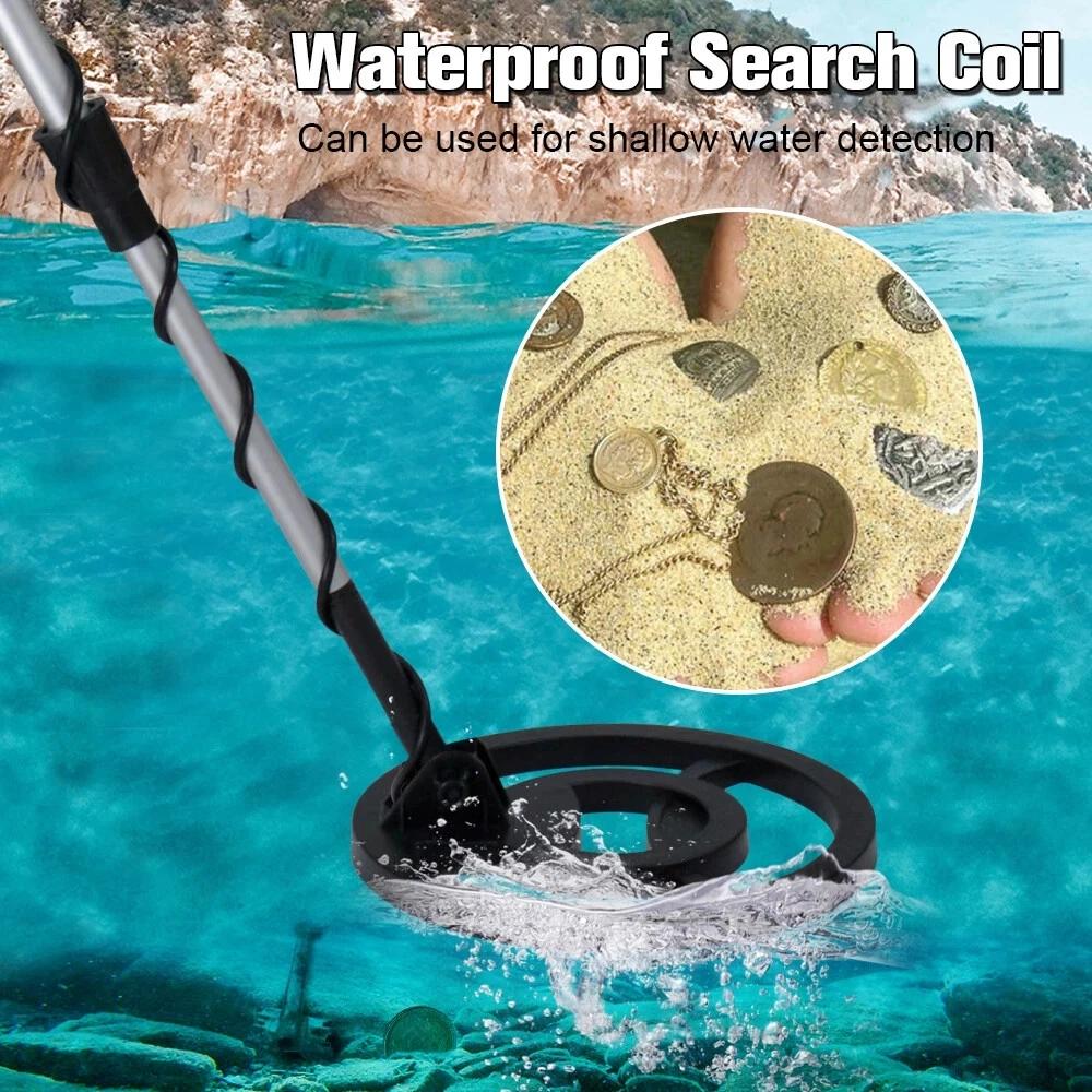 MD-4090 High Sensitivity Underground Metal Detector LCD Metal Detector with 8.5” High Quality Waterproof Search Coil Adjustable