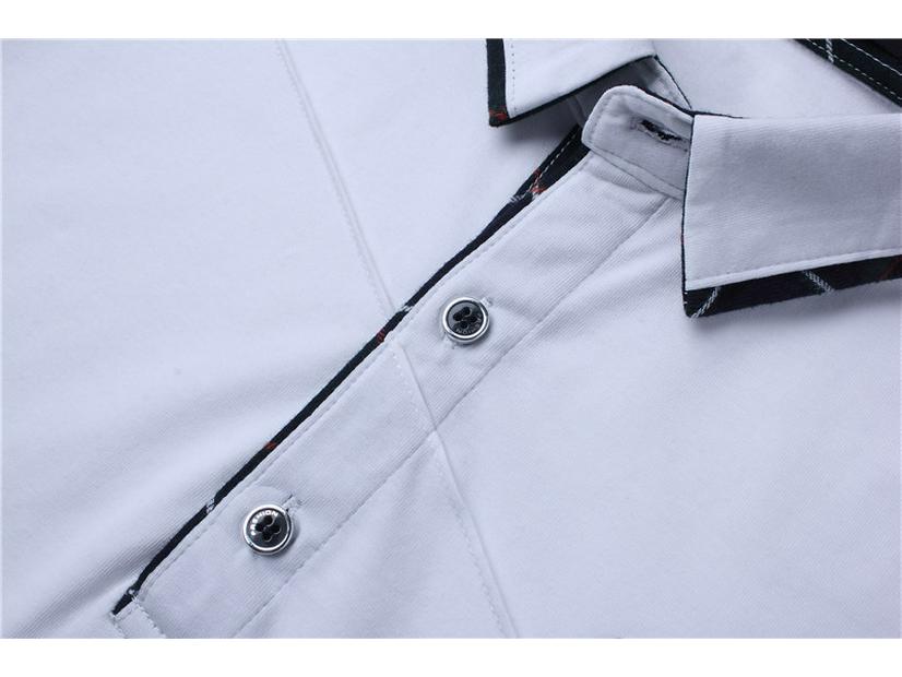 Men's Large Size Long-Sleeve Lapel T-Shirt - Spring/Autumn Loose Fit
