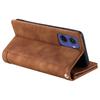 For Motorola Moto G05 4G Case PU Leather Phone Cover with Zipper Wallet 9 Card Slots